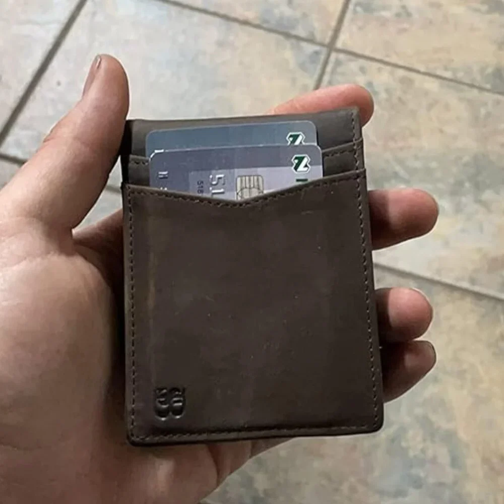 Mens Wallets slim Front Pocket RFID Blocking Card Holder Minimalist Mini